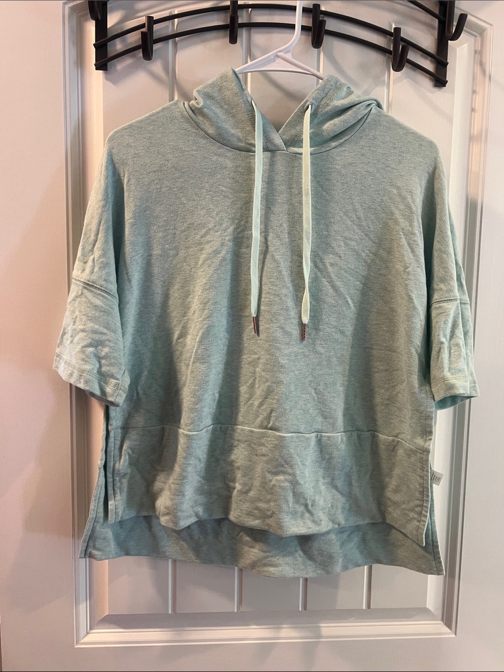 CALIA by Carrie Underwood Mint Green Short Sleeve Hoodie